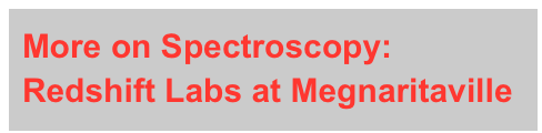 More on Spectroscopy: Redshift Labs at Megnaritaville